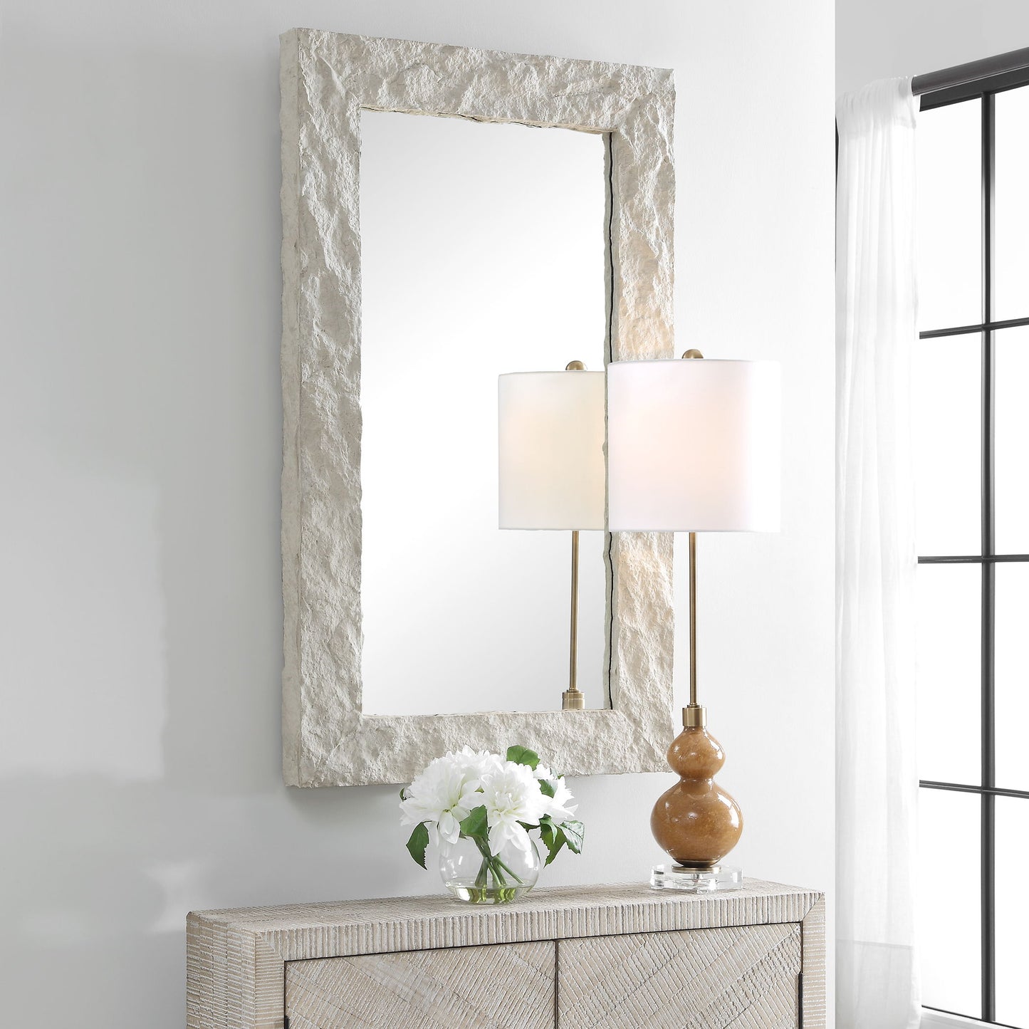 Quarry - Rectangle Stone Veneer Mirror