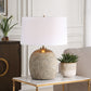 Raylan - Textured Table Lamp - Gray