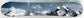 Snowboard - Mountains With Clouds - Blue
