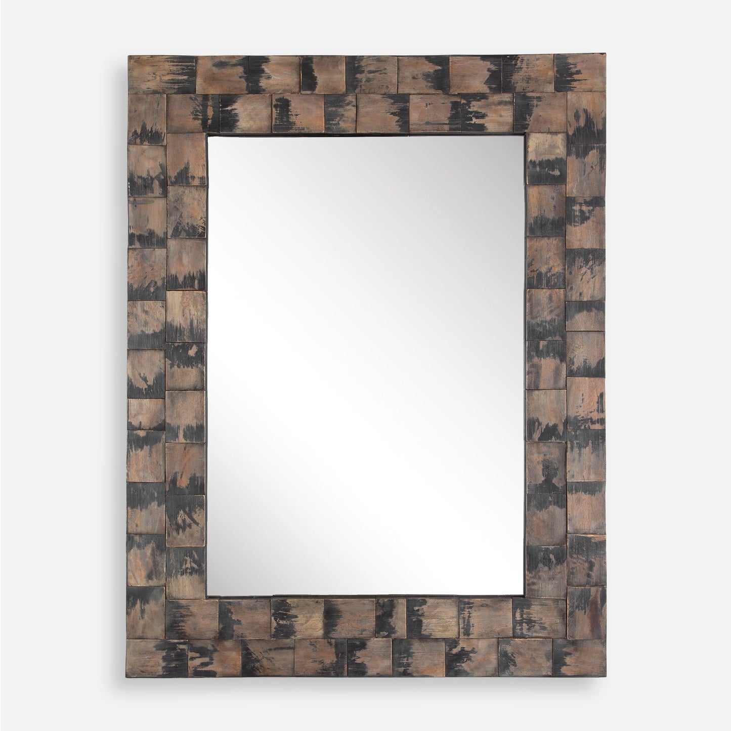 Burke - Wooden Mirror - Light Brown