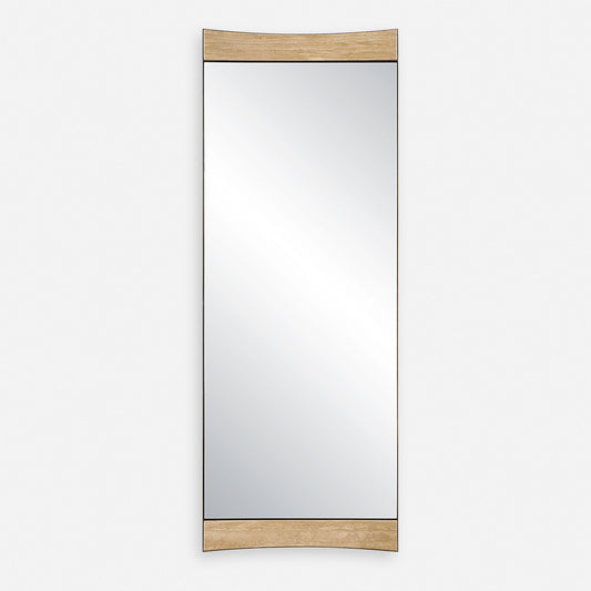 Russo - Oversized Modern Mirror - Light Brown