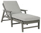 Visola - Gray - Chaise Lounge with Cushion