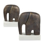 Timeless Tusk - Sculptures (Set of 2) - Bronze Bronze