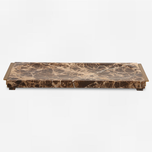 Marble Crest - Tray - Light Brown