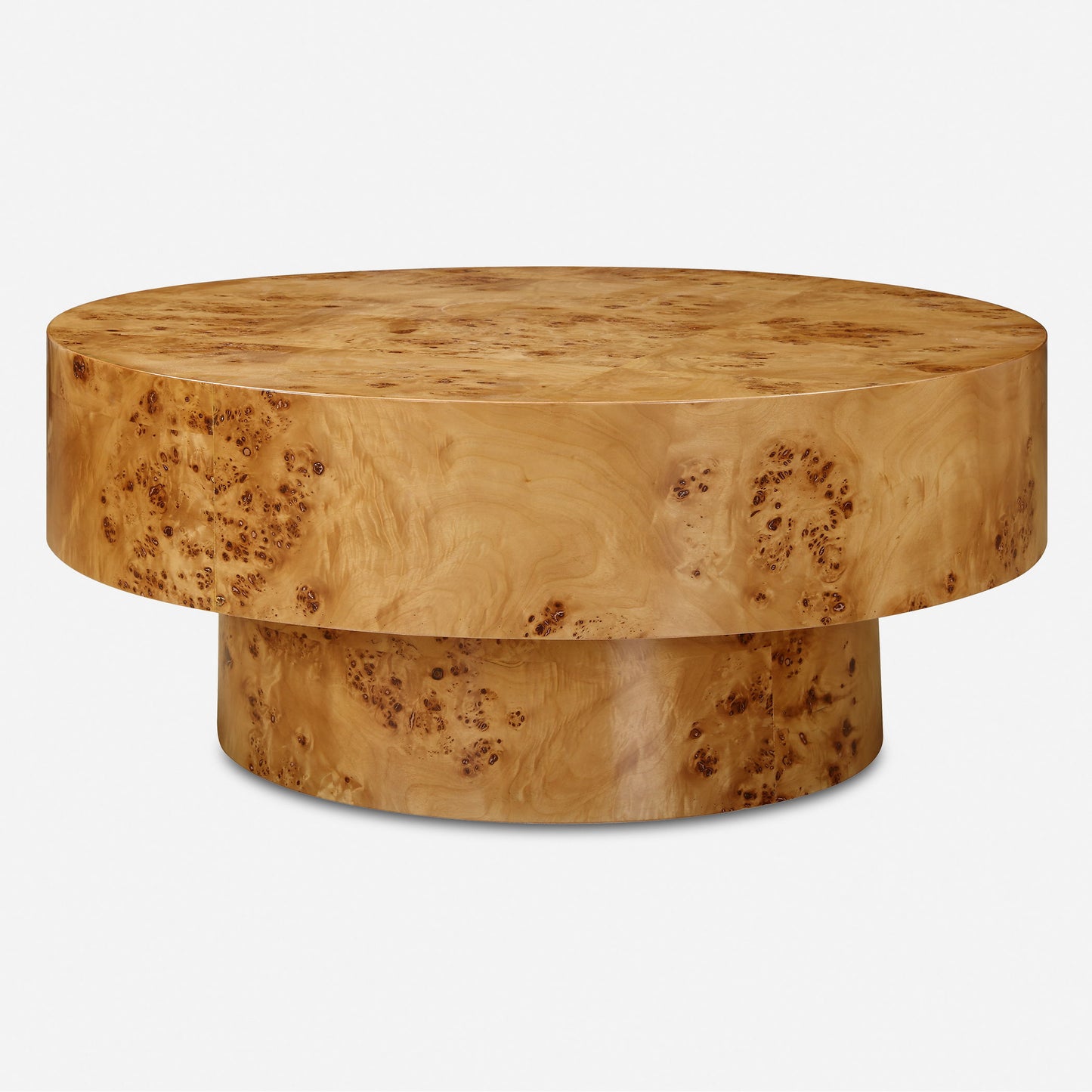 Knots - Poplar Round Coffee Table - Light Brown