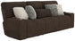 Zen - Power Reclining Sofa With CR3 Heat/Massage/Zero Gravity - Chocolate