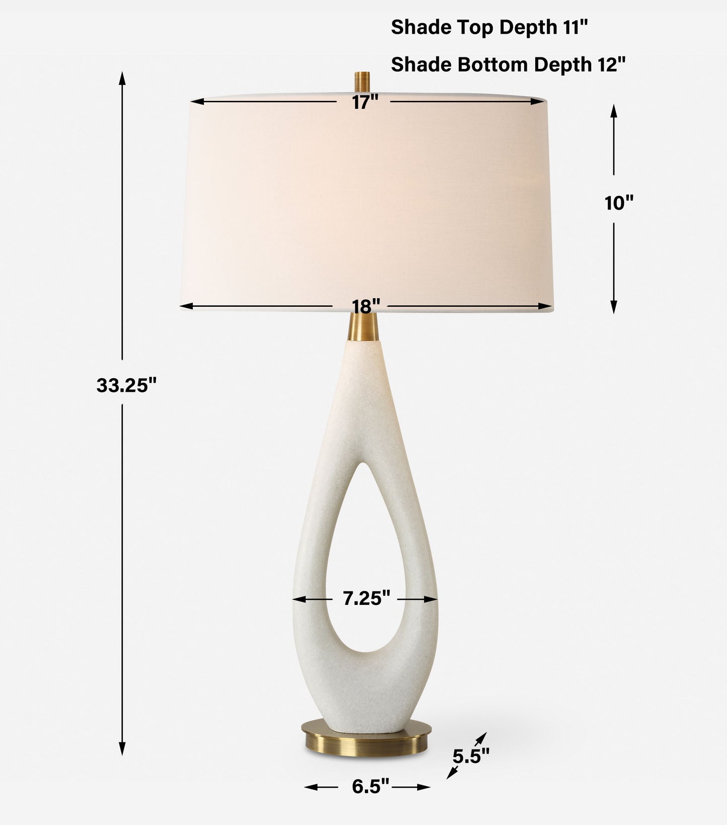 Promenade - White Table Lamp