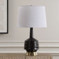 Foster - Black Glaze Table Lamp