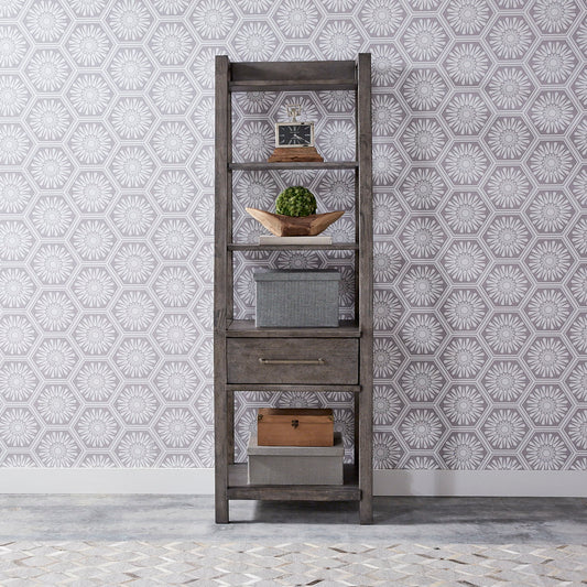 Modern Farmhouse - Leaning Bookcase - Gray