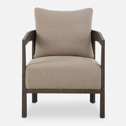 Sienna - Sand Fabric Accent Chair