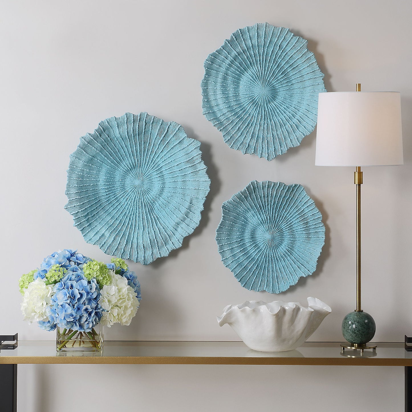 Ocean Gems - Wall Decor (Set of 3) - Blue