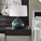 Killarney - Distressed Green Table Lamp - Black