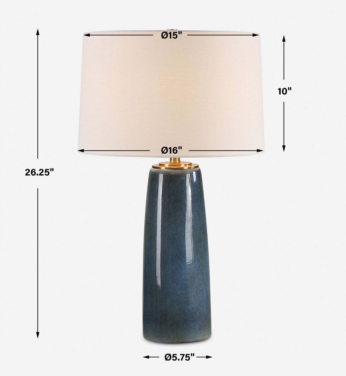 Submerged - Deep Blue Table Lamp