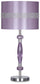 Nyssa - Purple - Metal Table Lamp