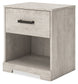 Shawburn - Whitewash - One Drawer Night Stand