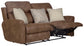 Justine - Lay Flat Reclining Loveseat - Burlap