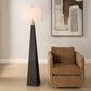 Lathey - Tapered Floor Lamp - Black