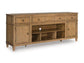 Sharlance - Light Brown - XL TV Stand With Fireplace Option