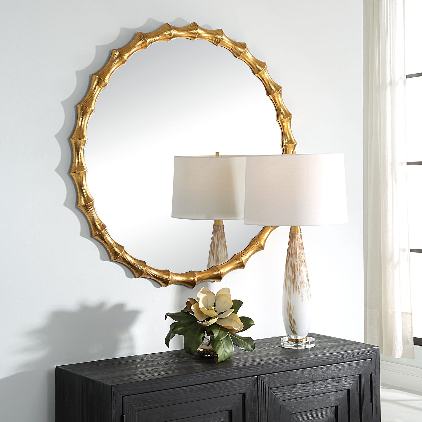 Nacala - Round Mirror - Gold