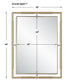 It's All Connected - Rectangle Brass Mirror