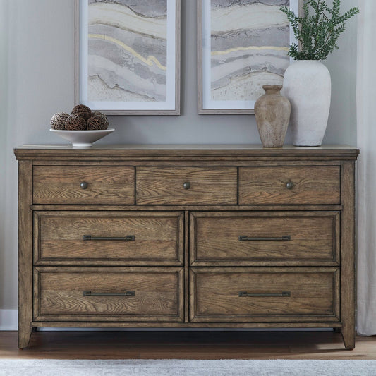 Carolina Park - 7 Drawer Dresser - Brown