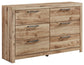 Hyanna - Tan Brown - Six Drawer Dresser