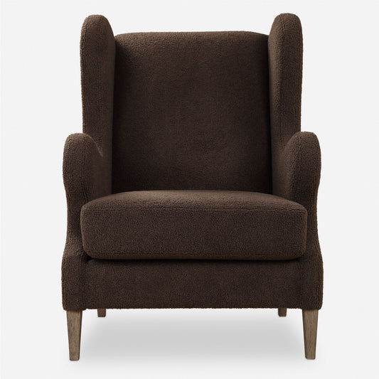 Serpentine - Brown Fabric Accent Chair