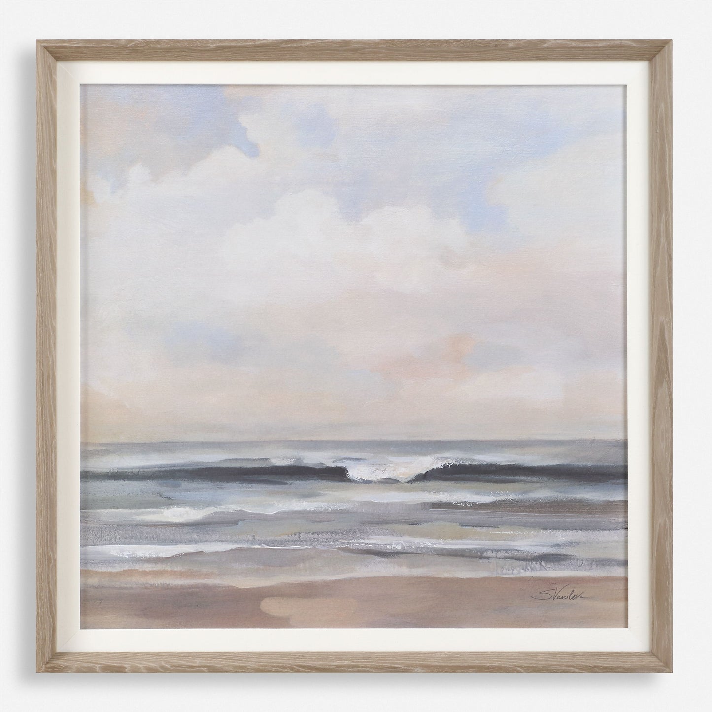 Haze - Framed Print - Light Gray
