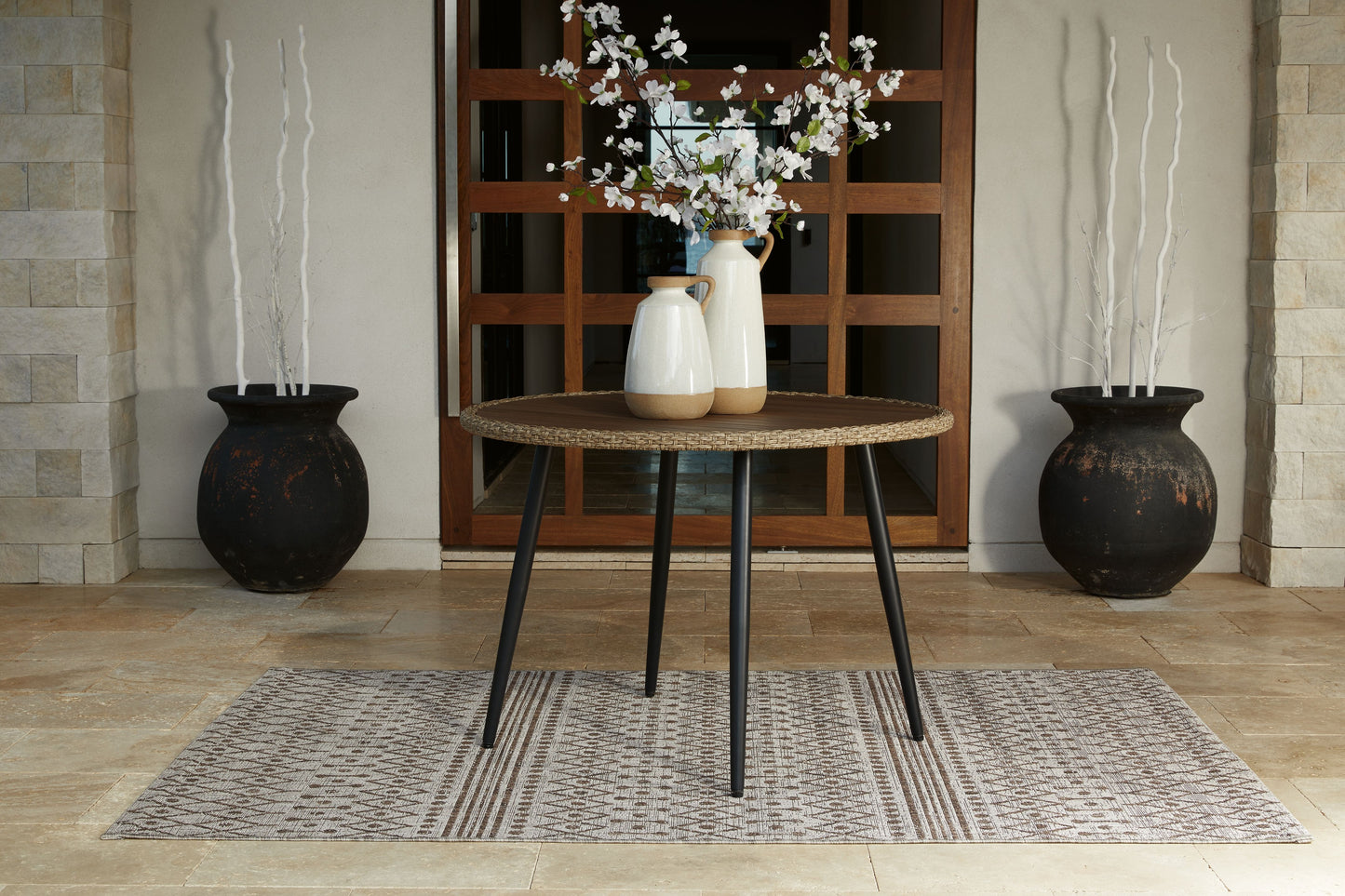 Amaris - Brown / Black - 5 Pc. - Dining Set