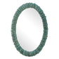 Bonaire - Oval Mirror - Teal Blue