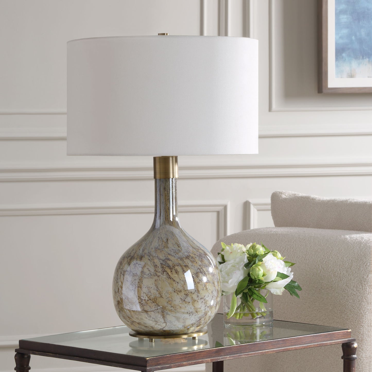 Rhine - Brown Glass Table Lamp