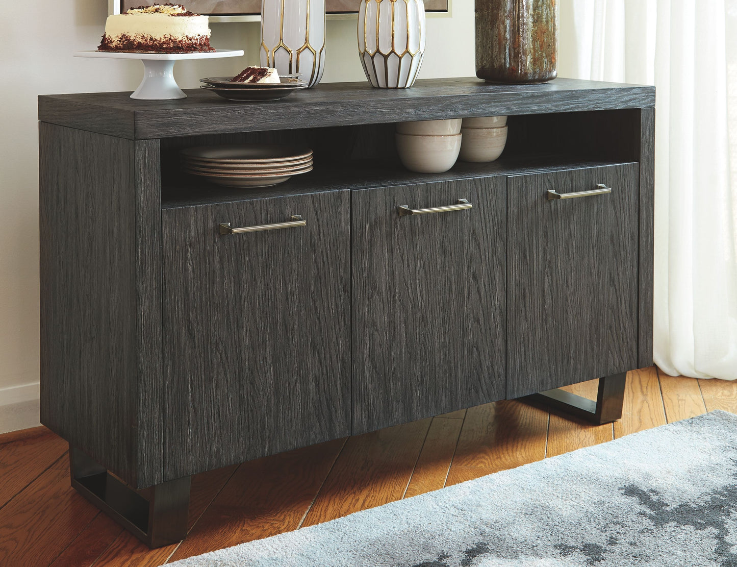 Bellvern - Dark Gray - Dining Room Server