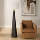 Lathey - Tapered Floor Lamp - Black