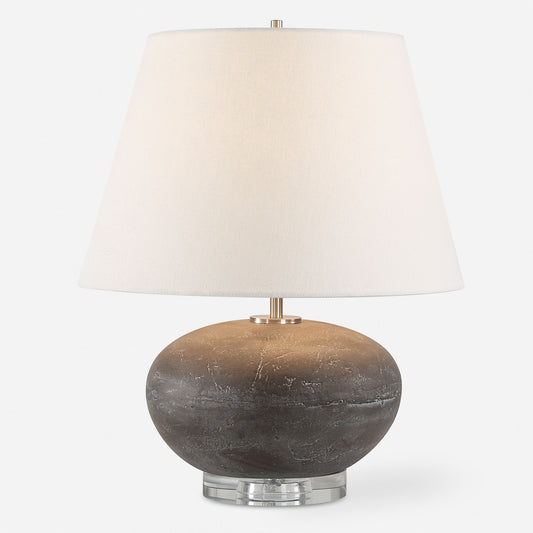 Beckley - Stone Table Lamp - Gray