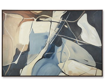 Avalen - Blue / Brown / Beige - Wall Art