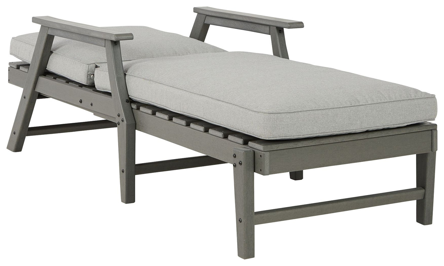 Visola - Gray - Chaise Lounge with Cushion