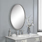 Sherise - Brushed Nickel Oval Mirror