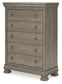 Lexorne - Gray - Five Drawer Chest