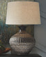 Magan - Antique Bronze Finish - Metal Table Lamp