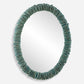 Bonaire - Oval Mirror - Teal Blue