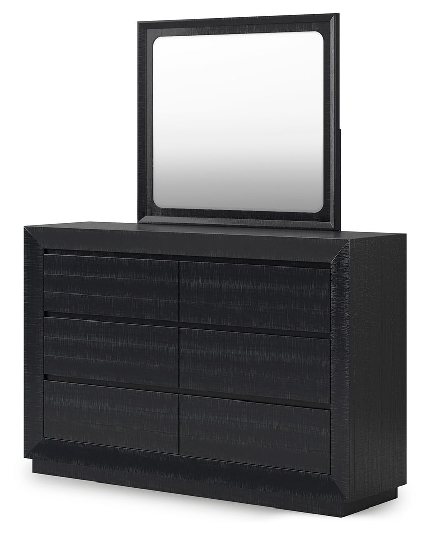 Londer - Black - Dresser And Mirror