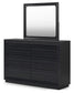 Londer - Black - Dresser And Mirror