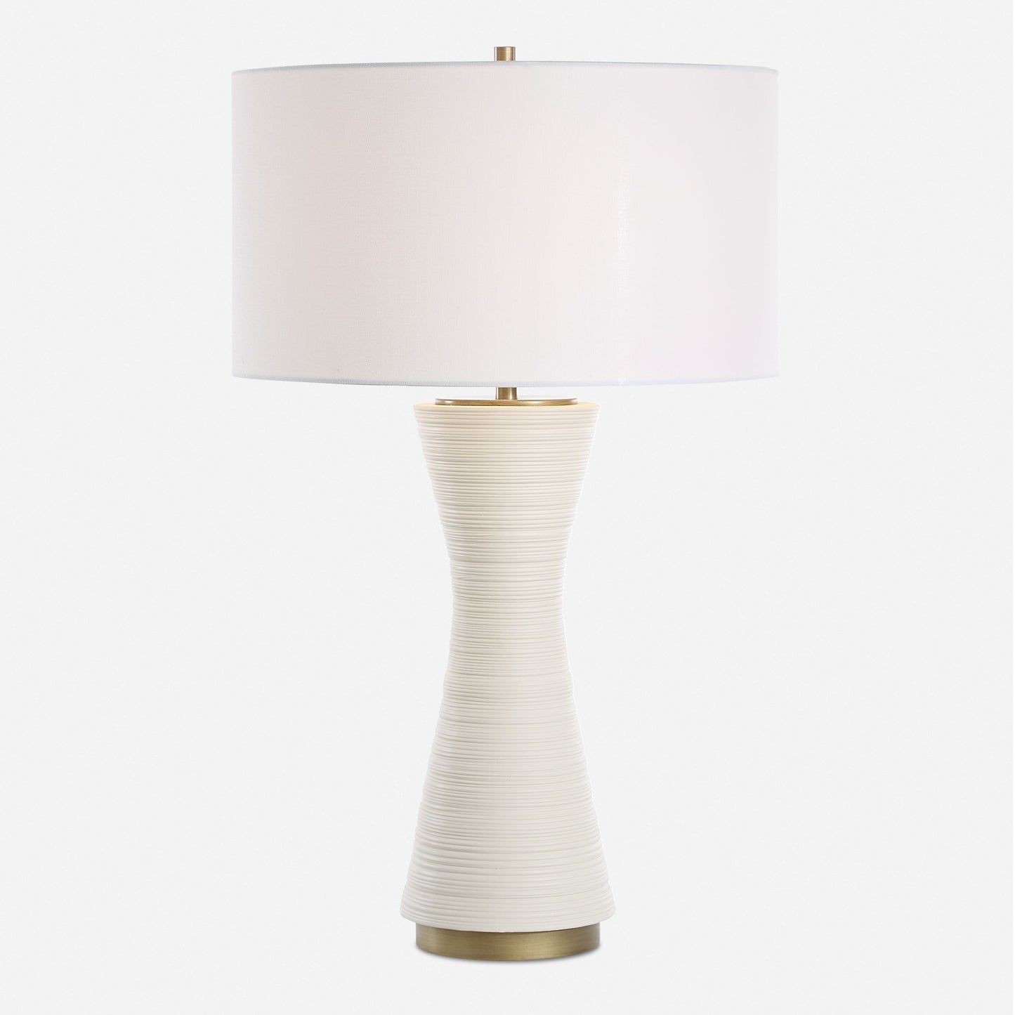 Ridgeline - Matte White Table Lamp - White