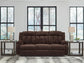 Free Wake - Chocolate - Reclining Power Sofa With Drop Down Table