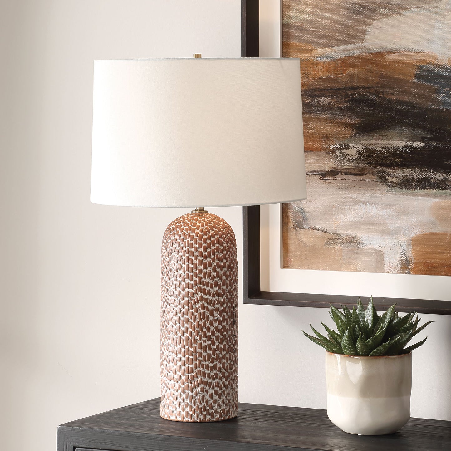 Maclura - Brown Table Lamp - Light Brown