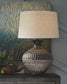 Magan - Antique Bronze Finish - Metal Table Lamp