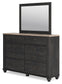 Nanforth - Two-tone - Dresser And Mirror