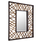 Teak Maze - Rectangle Mirror