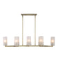 Mistie - 8 Light Linear Chandelier - Bronze