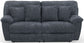 Paxon - Deep Seat Power Reclining Sofa With Power Adjustable Headrest - Smoke